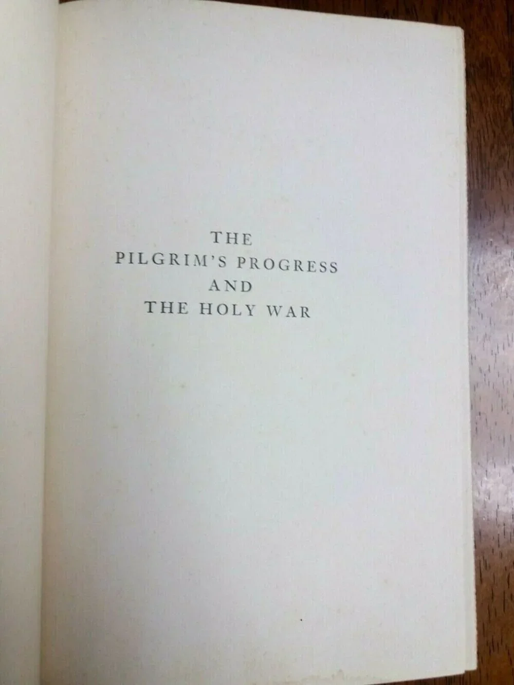 PILGRIMS PROGRESS and THE HOLY WAR Book John Bunyan Puritan Publishing Rare 1934